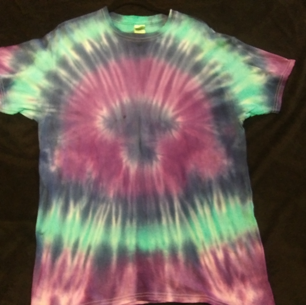 Adult size large handmade tie dye t shirt.